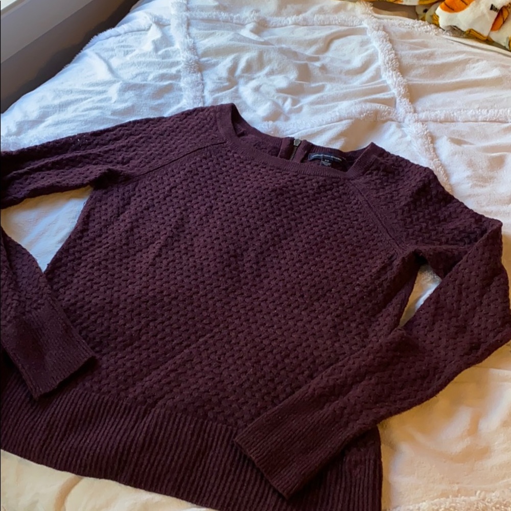 AE purple sweater